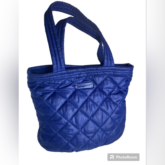 🌻Vera Bradley Royal Blue Zip Quilt Tote - Picture 1 of 4